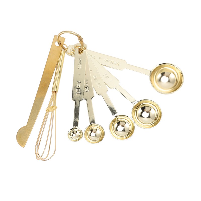 Measuring Spoons 7 in 1 Stainless Steel Stackable Design Multifunction