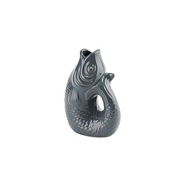 Gift Company Monsieur Carafon XS 1087402004 Decorative Vase in Fish Shape Stoneware Grey 13 cm