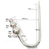 Praxia Hook, Triple Ball, 3 Balls, Maximum Ball Diameter: 1.4