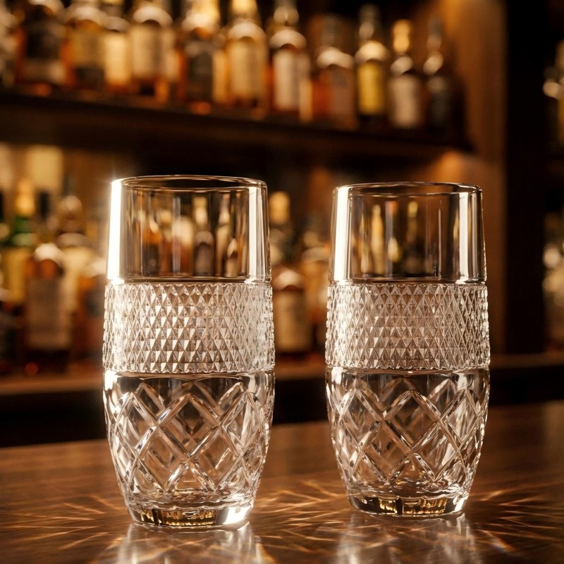 GYRUT 14oz Highball Glasses[Set of 4] Elegant Drinking Glasses for