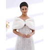 Aukmla Wedding Party Fur Wraps and Shawls Bridal Fur Stole