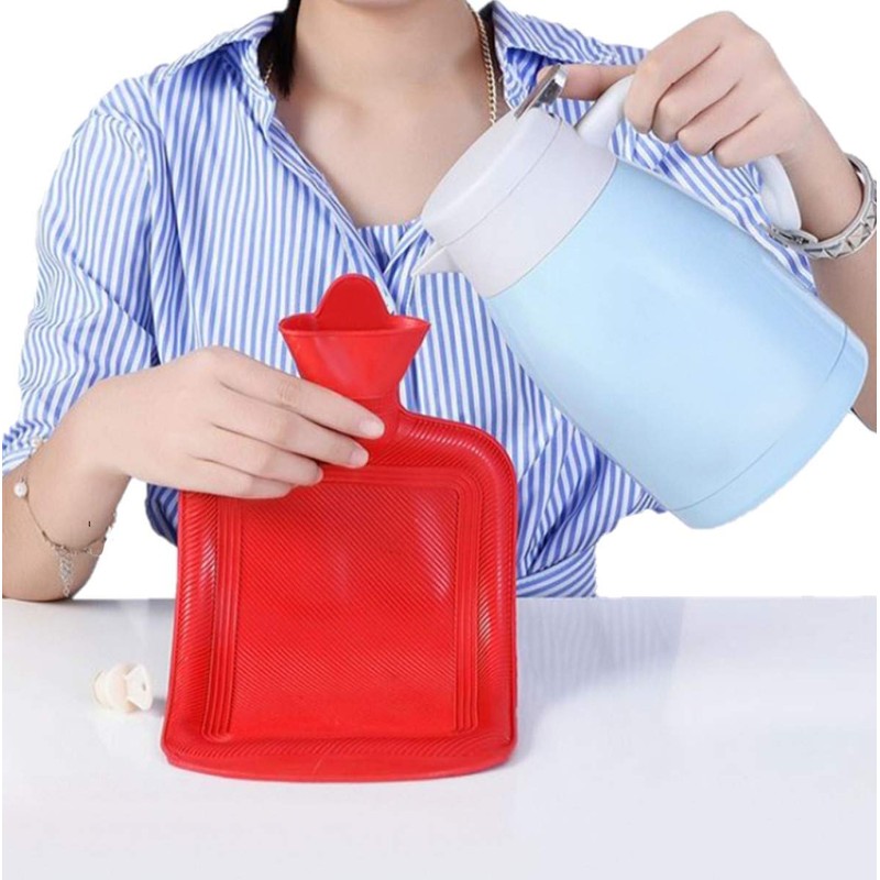 Hot Water Bottle with Pullover Cover 2 Litre Bed Bottle