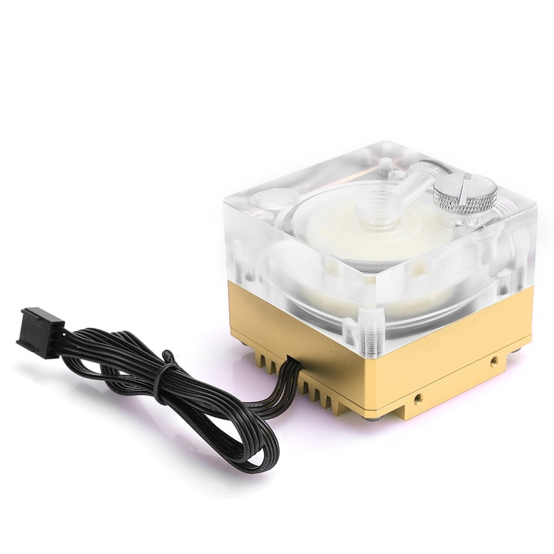 Water Cooling Pump Acrylic Aluminum Computer Accessory Heat Sink Mute