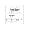 GARDINIA 47cm Black Magnetic Tie Backs for Draperies and Draperies