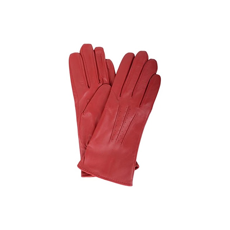 SNUGRUGS Womens Soft Leather Winter Glove with Three Point Stitch