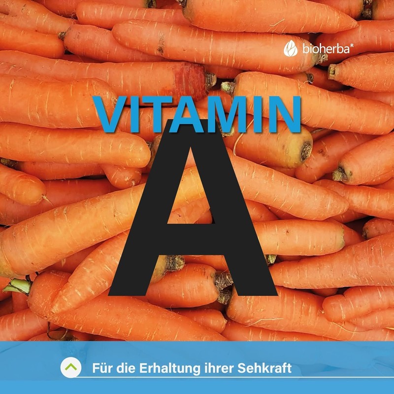 BIOHERBA 200 Augenvitamine mit Lutein C Mit Vitamin A &