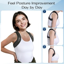 Playire Upper Back Brace Posture Corrector For Women & Men,Back Straightener Posture Corrector For Men, Shoulder Support For Kyphosis,Slouching & Dowagers Hump