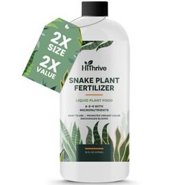16oz Snake Plant Fertilizer - Makes 96 Gallons of Snake Plant Food for Outdoor and Indoor Plants, 6-2-4 NPK Houseplant Fertilizer with Micronutrients - Helps Plants Grow Healthier and Stronger