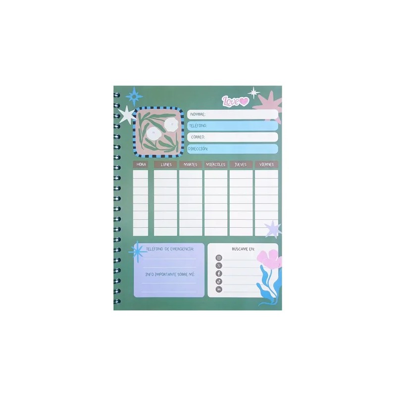 Cuaderno Profesional Estilo Pasta Dura Do1 Raya 100hjs
