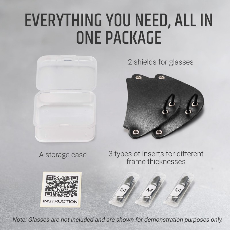 Removable side shields for sunglasses, leather side shields for protect