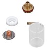 1 Set 5Pcs TIG Welding Torch Glass Cup Electrode Clamp