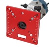KETIPED Aluminium Router Table Insert Plate,Mini Square Woodworking Benches Router