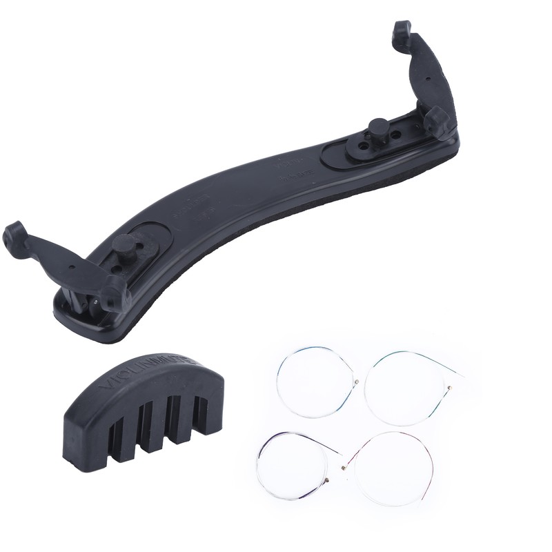 3 in 1 Violin Parts Kit Shoulder Rest Mute String