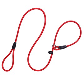 1Pc Nylon Dog Training Rope Slip Lead Dog Leash Durable Dog Traction Rope Durable Dog Traction Rope Suitable for Small Medium Dogs (Red)