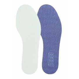 Sorbo SRO 1440 Insoles Sorbo Shock Absorption + Silver Insoles Shock Absorbing Antibacterial Odor Resistant Thin Unisex Size L Size 10.4 - 10.8 inches (26.5 - 27.5 cm)