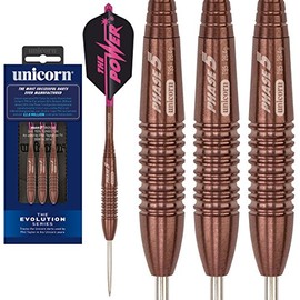 26g Unicorn Evolution Rosso Phase 5 95% Tungsten Darts Set