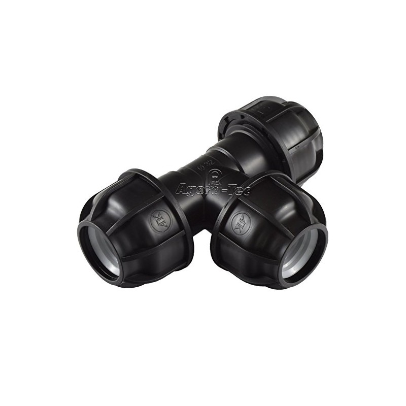 Agora Tec 32 mm PE Pipe Tee Fitting Fitting Coupling