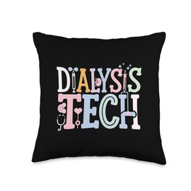 Dialysis Tech Week Funny Nephrology Nurse Dialysis Throw Pillow