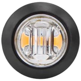 Maxxima M09300YCL  -  LED Mini Clearance 3/4 Inch Light Amber/Clear W/ 3 Diodes