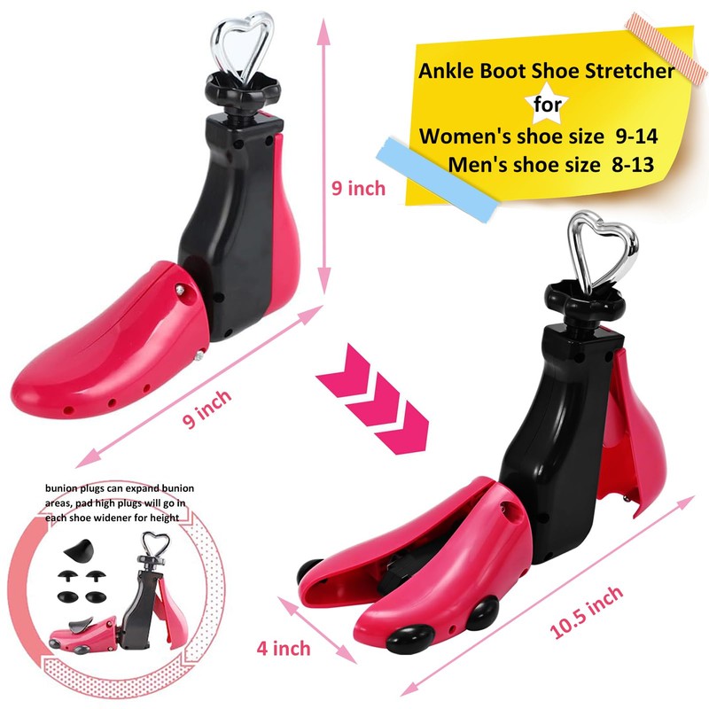 UNIKOO Boot Shoe Stretcher Wide Feet, Professional Shoe Stretcher for