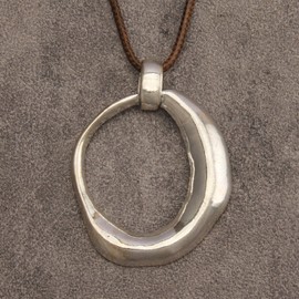 GelConnie Wooden Necklaces for Women Gold Leather Necklace Long Boho Layered Necklace Silver Hippie Choker Necklace Bohemian Jewelry for Women, Leather, No Gemstone