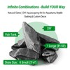 Natural Slate Stone Rocks with Special Liquid Glue, Mix of