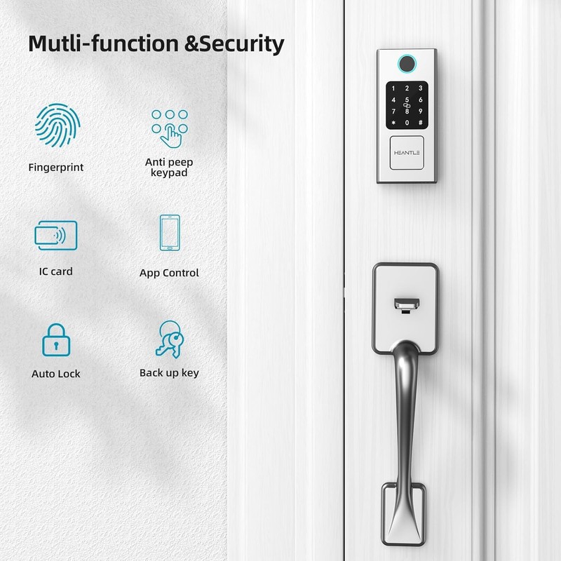 Smart Locks for Front Door, HEANTLE Deadbolt Door Lock Set