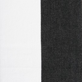 DII 100% Cotton, Machine Washable, Classic Table Runner for Dinner Parties, Events, Decor 18x108 - Black & White Cabana Stripe