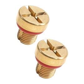 Radiator Coolant Hose Bleed Screw Brass Fit for Land Rover LR4 Range Rover Sport 2010-2016 Replace LR031393 LR017802, 2Pcs