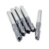 LU&MN 2-Flute End Mills, Carbide BallNose Mill Bits Sets for