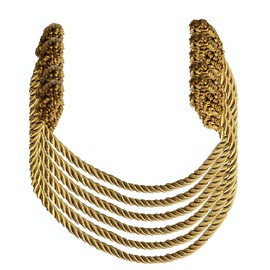 Haute Decor Decorative Twist Ties, 6 Pack, 16 inches (Gold) - Hang Garland, Lights, and Decorations Securely on Bannisters, Stairways, Railings