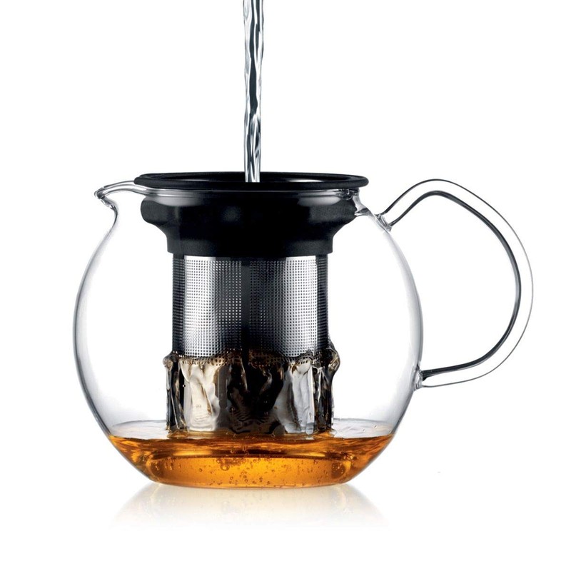 Bodum ASSAM Tea Press, Permanent Filter, Glass Handle, 1.5 L/51