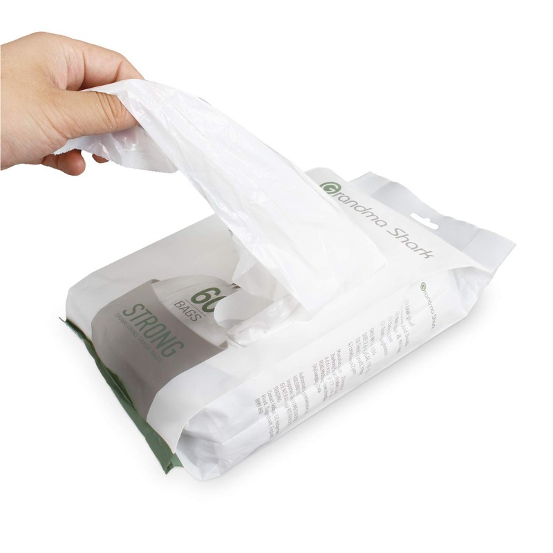 GRANDMA SHARK 10L - 15L Bin Bags Liners Drawstring Trash