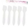 minkissy 50Pcs Makeup Spatula Transparent Plastic Cosmetic Dispensers for Facial