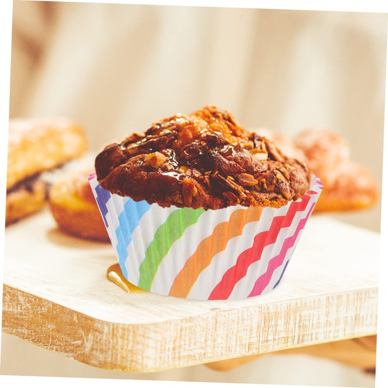 BUGUUYO 600pcs Paper Cupcake Wrappers Small Muffin Liners Greaseproof Baking
