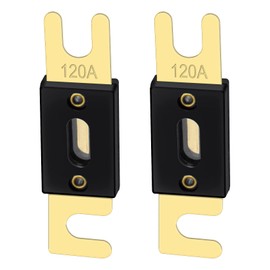 Heschen ANL-120 ANL Fuse 120A for Car Audio System Gold Black Pack of 2