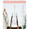 Purse Hanger for Closet, Rotating Purse Organizer for Closet White