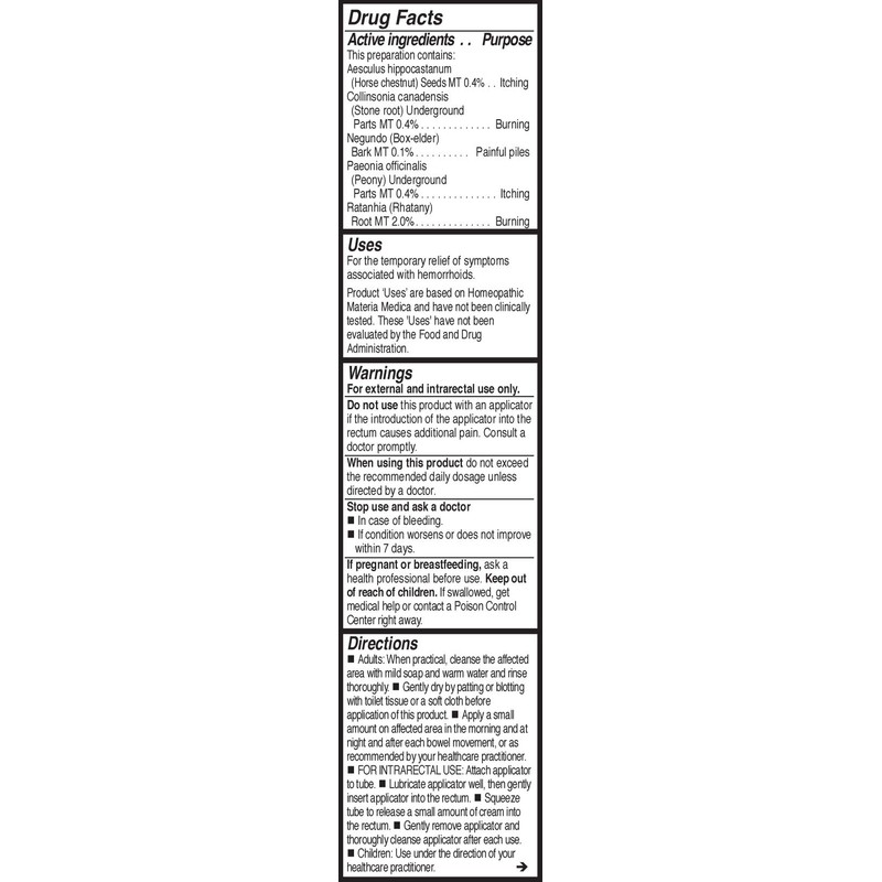 UNDA - Proctosan Cream - Homeopathic Preparation - 40 Grams