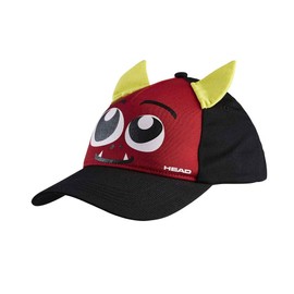 HEAD Unisex Youth Cap Monster Tennis Black / Red One Size