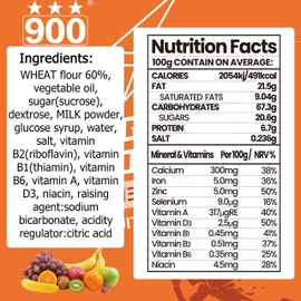 Emergency Food Bars - Fruity Hardtack, Mre Meals Military 2025, Emergency Meals Ration Bars, Camping Hiking Survival Food High Calorie Bars, 12 Count, Long Shelf Life