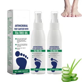 BITYEYE Tea tree oil foot spray，Tea tree oil spray for feet，Clear Foot Sanitizer Spray (2PCS)