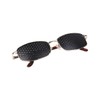Natural Eye Care Pinhole Glasses Standard Metal Frame Gold