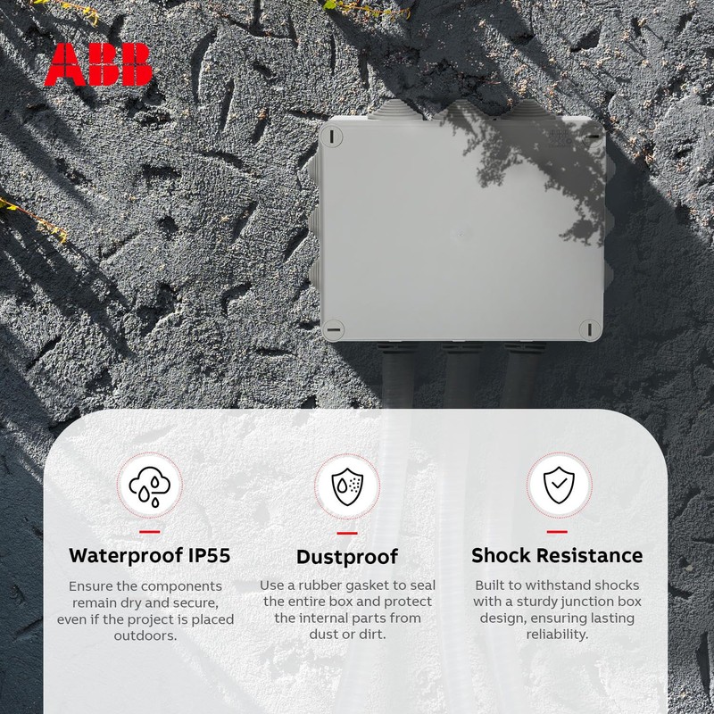 ABB IP55 Junction Box • Waterproof Electric Cable Connector Unit