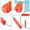 Reallnaive 2 Pcs 7'' Texture Roller Pattern Paint Roller for