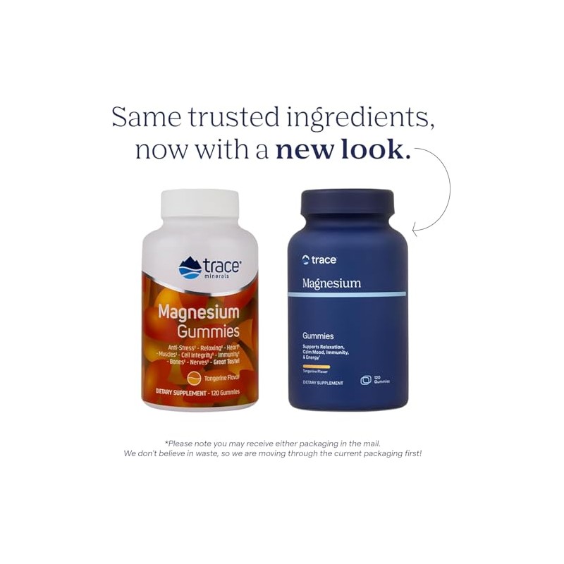 Trace Minerals Research | Magnesium Gummies - Tangerine 120 |