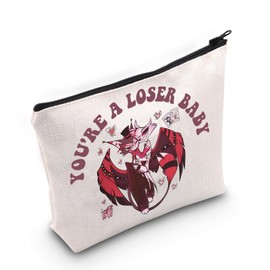 Hazbin Cartoon Lover Gift Charlie Morningstar Characters Inspired Makeup Bag Cartoon Fan Merchandise Anime Zipper Pouch (Loser UK2)