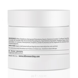 Dr. Brenner Triple Lipid Restore Anti Aging Face Moisturizer Lifting & Recovery Cream with Ceramides, Lipids and Fatty Acids 2 oz.