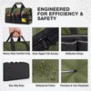 HISEA Heavy Duty Tool Bag 20 Pockets, 16-Inch Portable Tool
