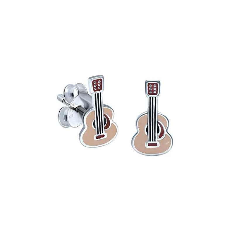 Acoustic Guitar Earrings - Sterling Silver Gift