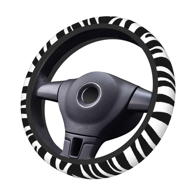Zebra - Funda protectora para volante con estampado de rayas